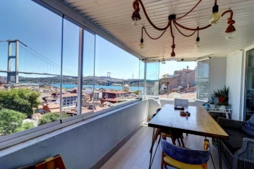 Apartment for sale in Istanbul with a charming panoramic view of the Bosphorus 