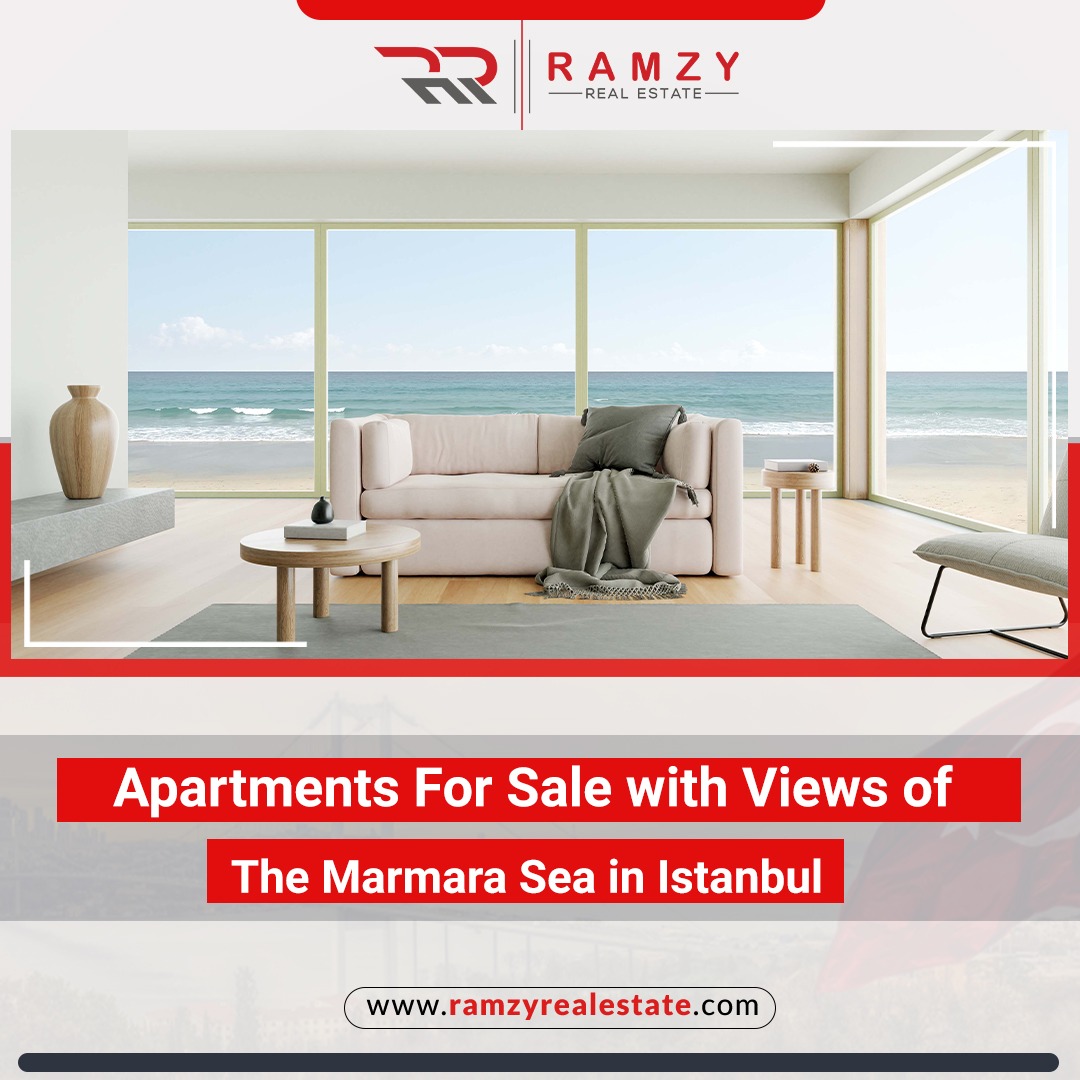 Apartments for sale with views of the Marmara Sea in Istanbul