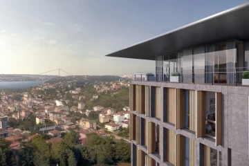 Own an apartment in Istanbul with a view of the Bosphorus within the Nef Series