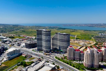 آپارتمان های هتلی با منظره دریا در بیوک چکمجه استانبول