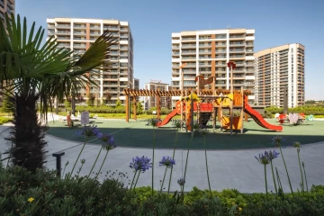 Apartments for sale in Eyup Istanbul within a luxury residential complex