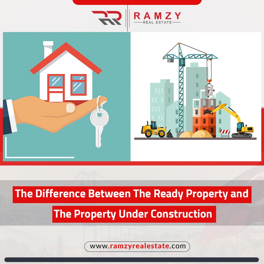 The difference between the ready property and the property under construction
