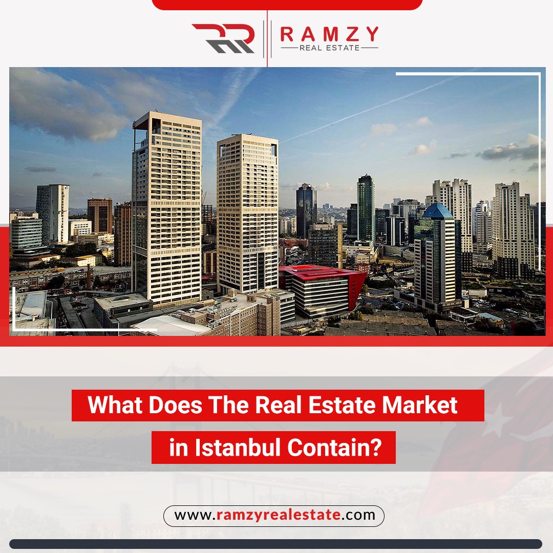 What does the real estate market in Istanbul contain ?