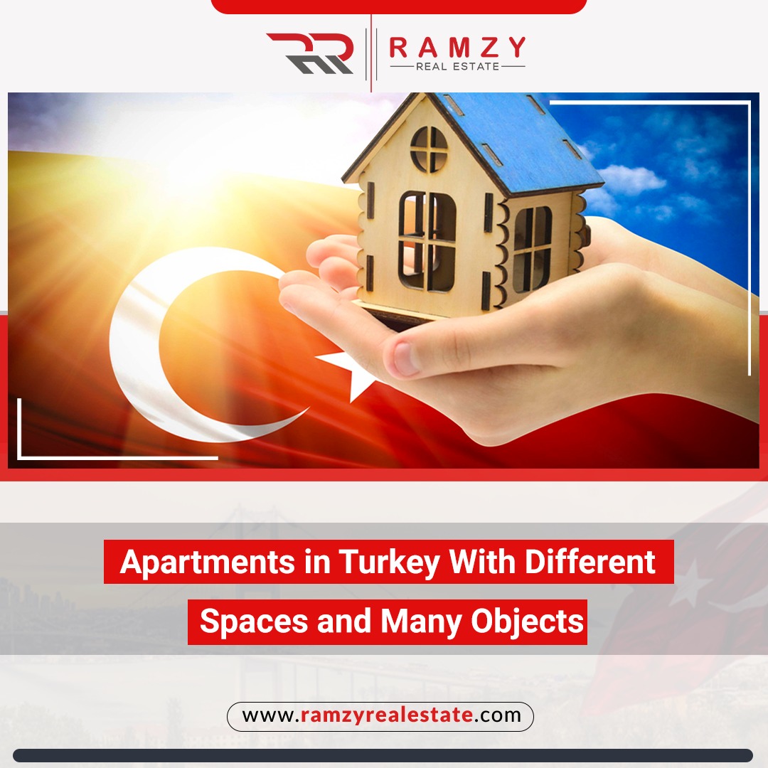 Apartments in Turkey of different spaces and many objects