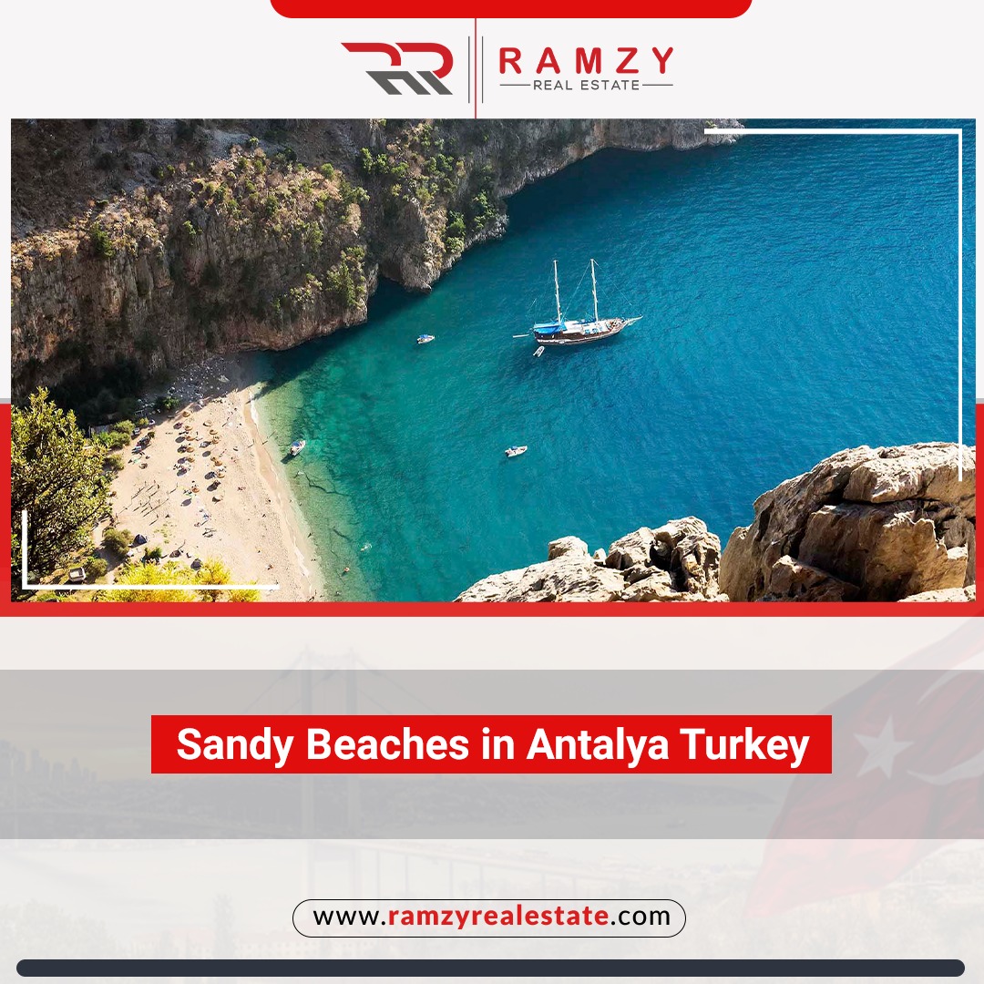 Sandy beaches in Antalya Turkey