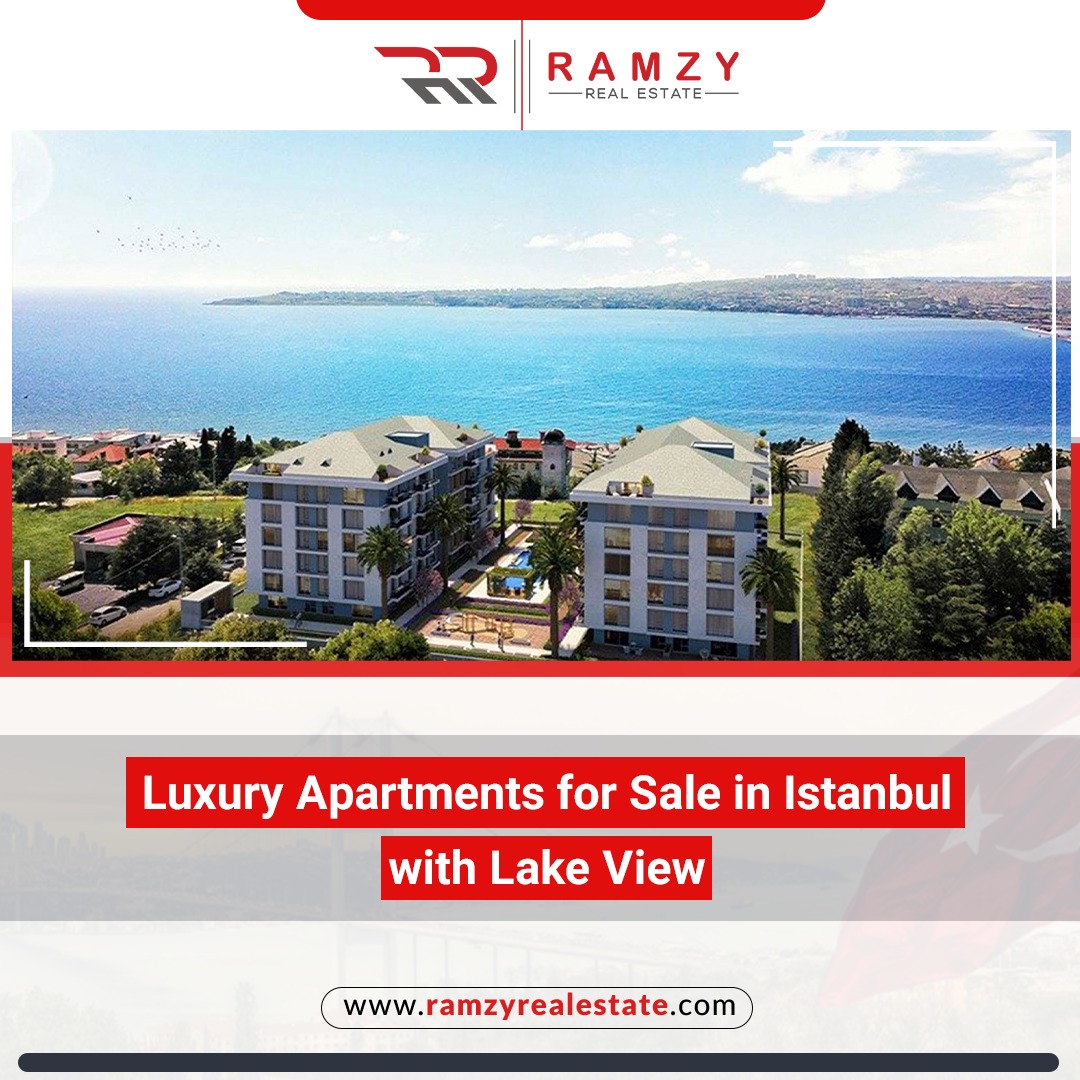 Luxury apartments for sale in Istanbul with a lake view