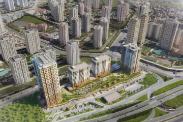 Ispartakule.. Investment under construction apartments with lake view in Istanbul || PRO 290