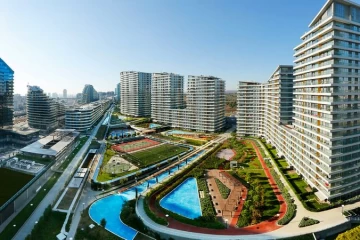 Apartments for sale in Istanbul center within "Batisehir" residential complex