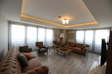 Furnished apartment for sale in Istanbul with a wonderfulsea view